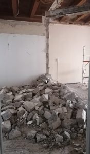 Start der Renovierungsarbeiten im WIR-Haus 2020